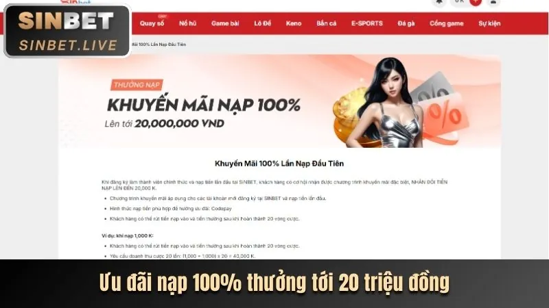Thưởng Nạp Lần Đầu 99bet